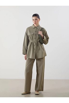 شلوار خاکی زنانه بافتنی LC Waikiki - کد 926441466