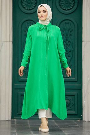 تونیک حجاب سبز زنانه مخلوط پلی استر Neva Style - کد 750839364