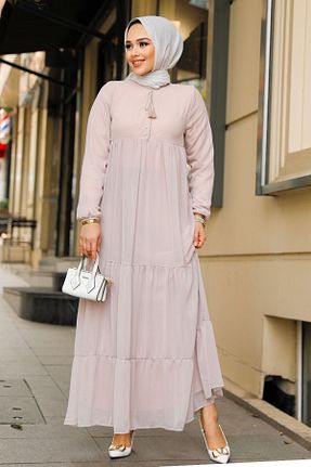 لباس حجاب صورتی زنانه رگولار Neva Style - کد 812027016
