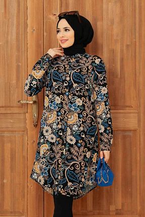 تونیک حجاب مشکی زنانه %100 پنبه Neva Style - کد 257605129