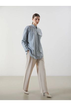 شلوار بژ زنانه پاچه ساده LC Waikiki - کد 926440970