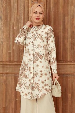 تونیک حجاب نباتی زنانه ویسکون Neva Style - کد 257597871
