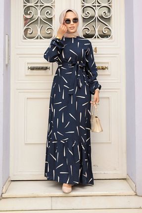 لباس حجاب سرمه ای زنانه رگولار Neva Style - کد 832245969