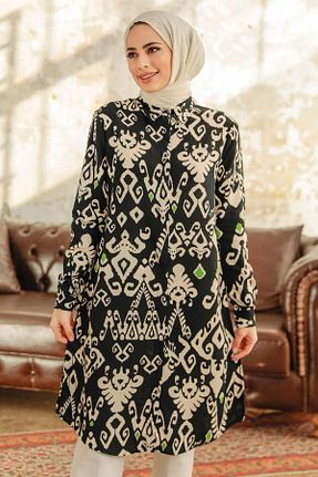 تونیک حجاب مشکی زنانه %100 پنبه Neva Style - کد 640349638