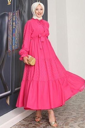 لباس حجاب صورتی زنانه رگولار Neva Style - کد 871326286