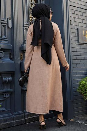 کلاه و ابایا قهوه ای زنانه پلی استر Neva Style - کد 854836089