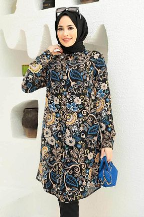 تونیک حجاب مشکی زنانه %100 پنبه Neva Style - کد 257605129