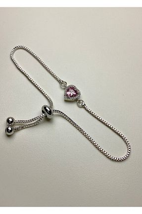 دستبند استیل (فولاد) صورتی زنانه استیل ضد زنگ Tixy Pixy - کد 926514392
