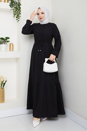 لباس حجاب مشکی زنانه رگولار moda periy - کد 926513901