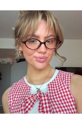 عینک محافظ نور آبی قهوه ای زنانه 50 LOOKUP - کد 920621785