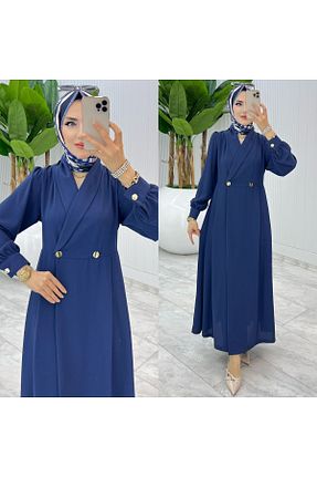 لباس آبی زنانه بافتنی FIRSTESLEM - کد 926638567