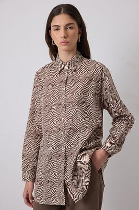 پیراهن حجاب زرشکی زنانه اورسایز Touche Prive - کد 926521242