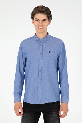 پیراهن آبی مردانه رگولار U.S. Polo Assn. - کد 881907839