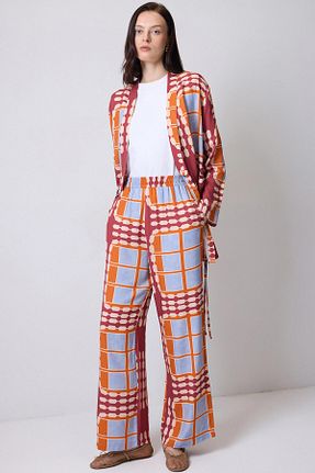 ست بالاتنه و پائین تنه حجاب زرشکی زنانه نیمه فیت Touche Prive - کد 926527000