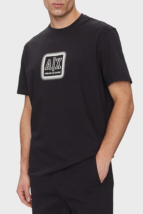 تیشرت سرمه ای مردانه رگولار Armani Exchange - کد 926642358