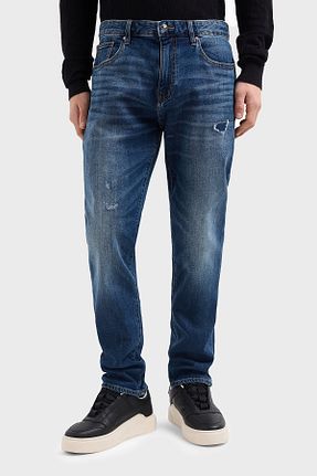 شلوار جین آبی مردانه پاچه ساده Armani Exchange - کد 926642036