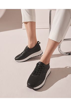 کفش اسنیکر مشکی زنانه بند دار Hotiç - کد 897218777