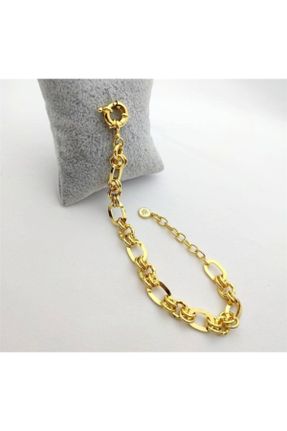 دستبند جواهر طلائی زنانه روکش طلا کد 136329239