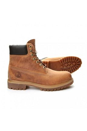 بوت / نیم بوت قهوه ای مردانه چرم خالص Timberland - کد 137200259