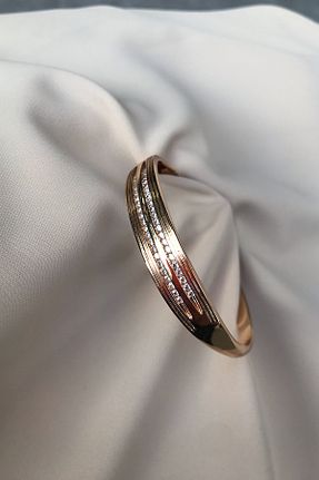 دستبند جواهر طلائی زنانه زیرکن novon - کد 137592909