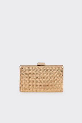 کیف دستی طلائی زنانه چرم مصنوعی Elle - کد 924708525