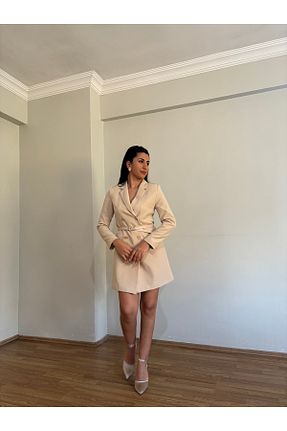 لباس بژ زنانه بافتنی Düşes TASARIM - کد 901359630
