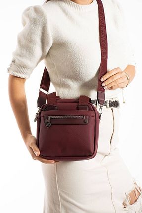 کیف دوشی زرشکی زنانه Polyamid Berlin bags - کد 924731327