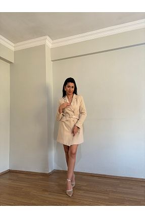لباس بژ زنانه بافتنی Düşes TASARIM - کد 901359630