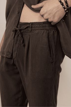 شلوار قهوه ای مردانه پاچه لوله تفنگی Valiberta - کد 924741717