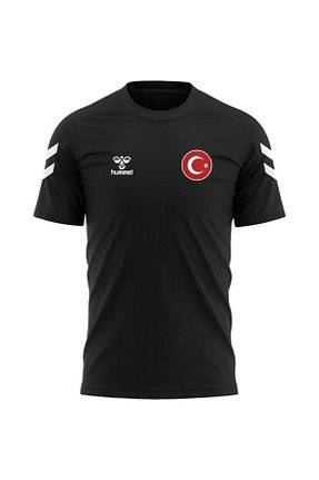 تیشرت اسپرت مشکی زنانه رگولار hummel - کد 924733296