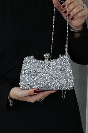 کیف مجلسی متالیک زنانه فلزی MGEStore - کد 901627568