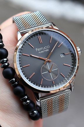 ساعت مچی صورتی مردانه 44 میلی متر Ferrucci - کد 289313149