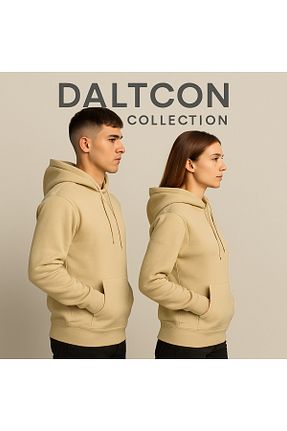 سوئیشرت بژ زنانه ساده DALTCON - کد 902906313
