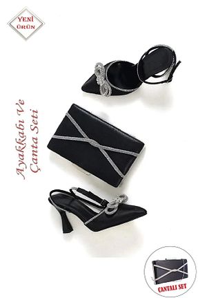 کفش مجلسی مشکی زنانه چرم مصنوعی CAMOLLA - کد 815610580