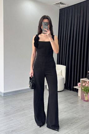 سرهمی مشکی زنانه Fitted ECEMİ - کد 925426141