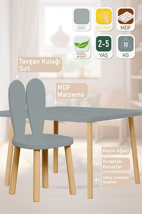 میز بازی و فعالیت طوسی چوب kaplumbaa - کد 921516618