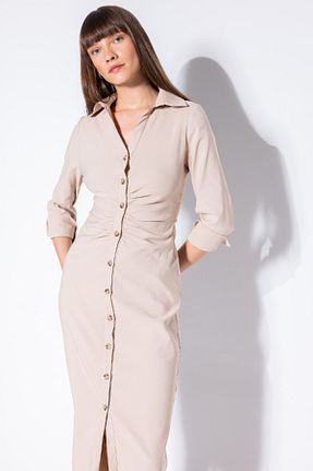 لباس بژ زنانه بافتنی Defacto - کد 848373720