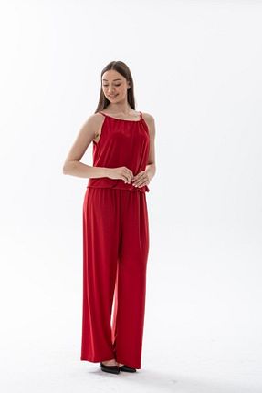 لباس قرمز زنانه بند دار 1001moda - کد 925440804