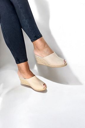 دمپائی بژ زنانه پارچه ای Y&D Shoes - کد 848932166
