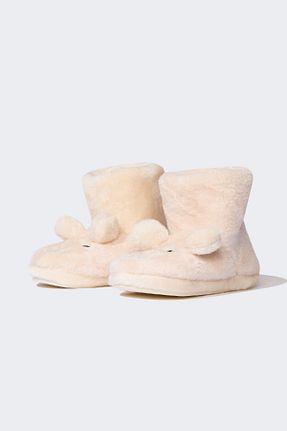بوت خانگی بژ بچه گانه پارچه ای Defacto - کد 871323964