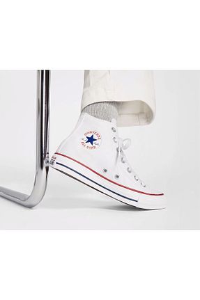 کفش اسنیکر سفید زنانه بند دار Converse - کد 925440376