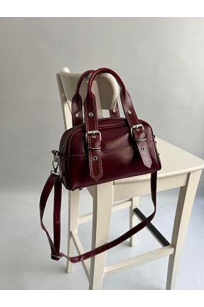 کیف دوشی زرشکی زنانه چرم مصنوعی Mia Collection - کد 924782949