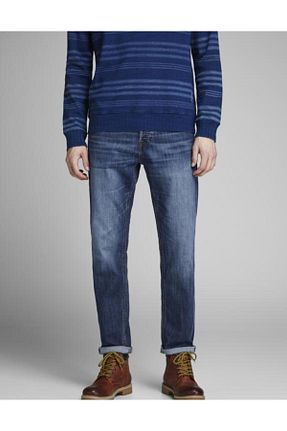 شلوار جین آبی مردانه پاچه گشاد Jack & Jones - کد 68108492