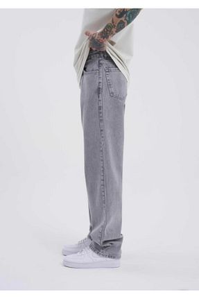 شلوار جین طوسی مردانه پاچه پهن Twear - کد 924791106