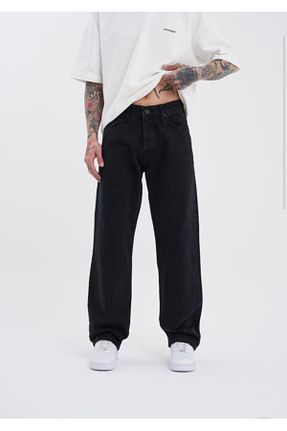 شلوار جین مشکی مردانه پاچه پهن Twear - کد 924790944