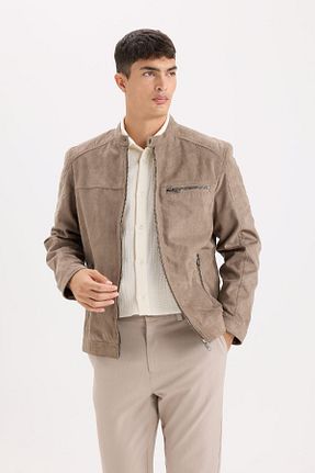کاپشن بژ مردانه اسلیم فیت Defacto - کد 894313825
