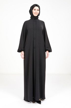 کلاه و ابایا مشکی زنانه کتان Beyza - کد 743203780
