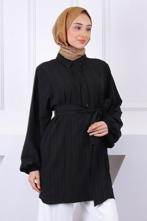 تونیک حجاب مشکی زنانه ویسکون İmajButik - کد 924805511