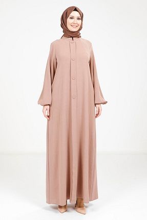 کلاه و ابایا قهوه ای زنانه کتان Beyza - کد 741184605