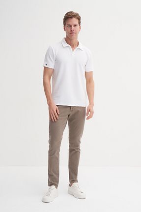 تیشرت سفید مردانه اسلیم فیت Cazador - کد 924803566